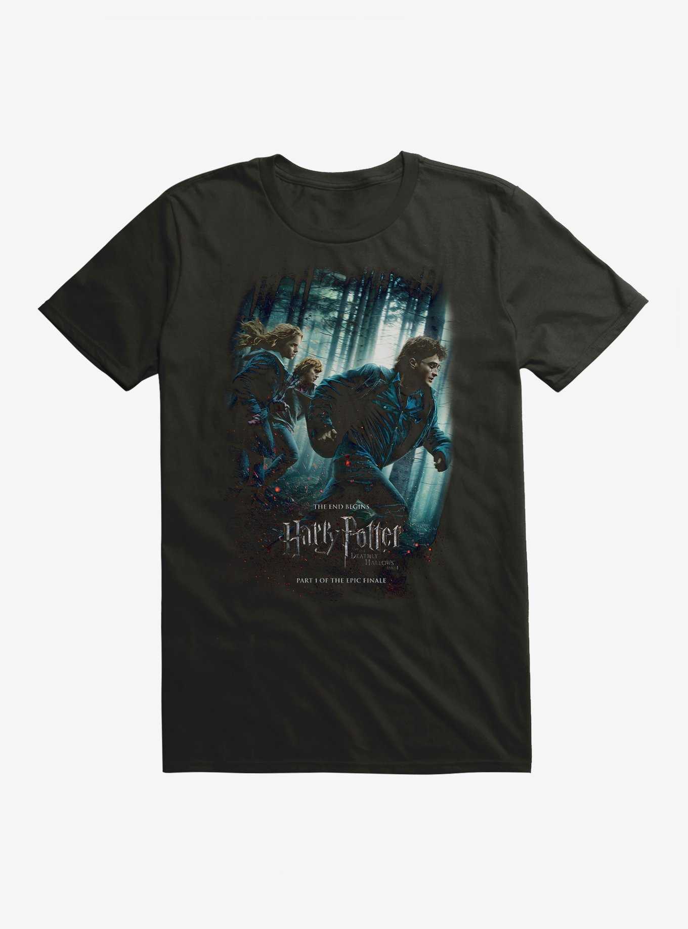 Harry Potter Deathly Hallows Part 1 Movie Poster T-Shirt, , hi-res