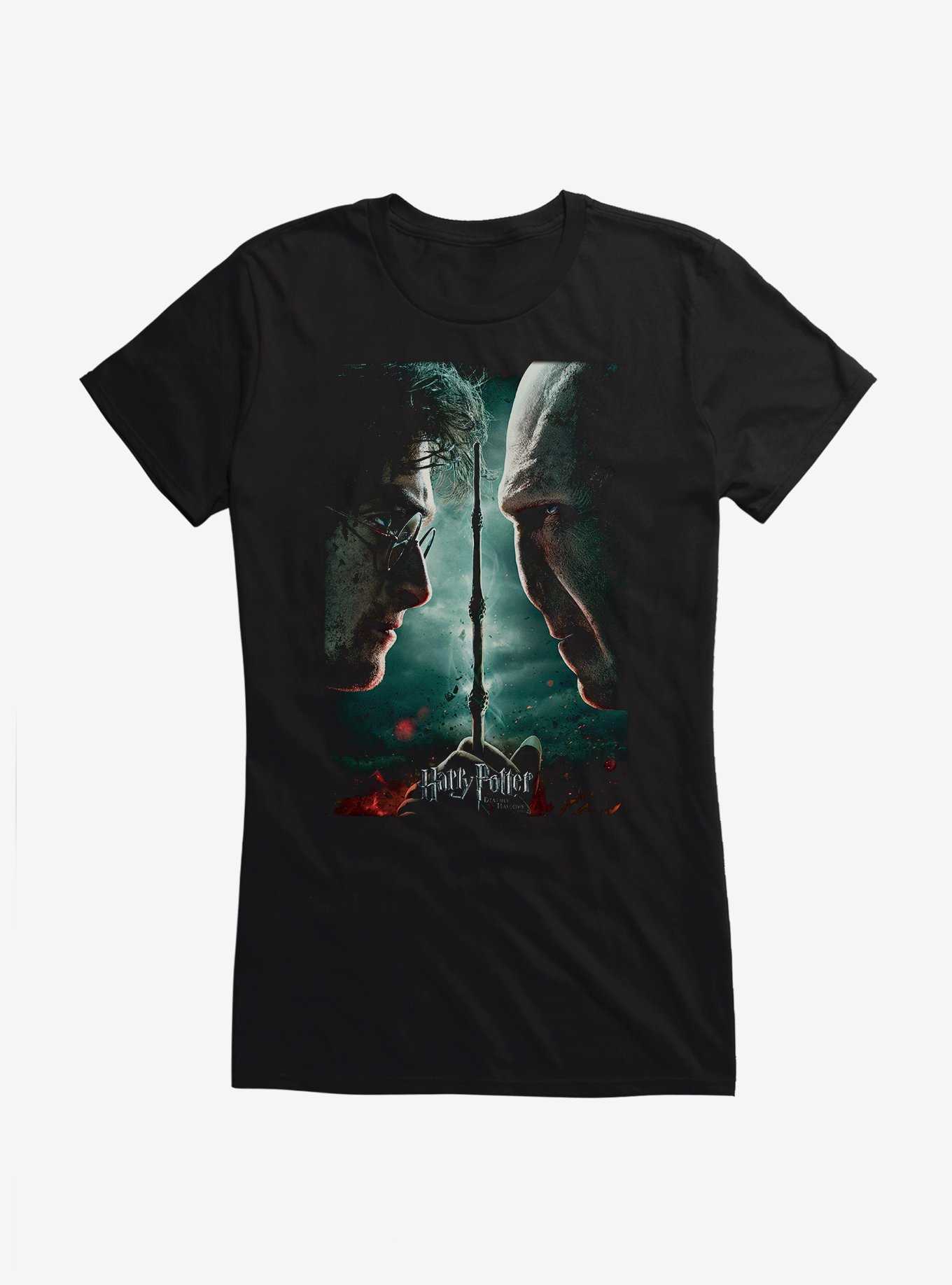 Harry Potter Deathly Hallows Part 2 Movie Poster Girls T-Shirt, , hi-res