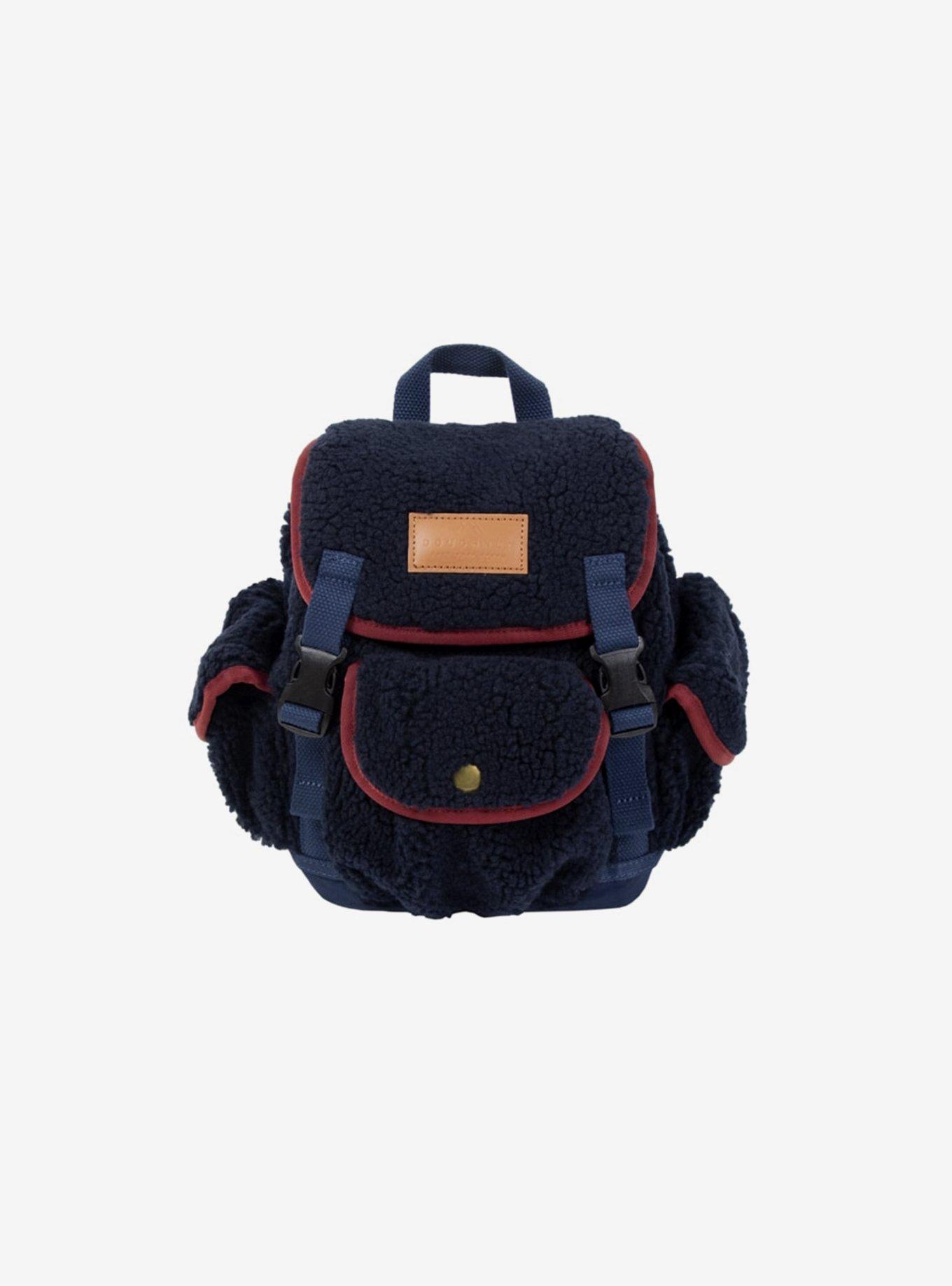 Doughnut Lighthouse Fluffy Series Navy x Wine Mini Backpack Hot Topic