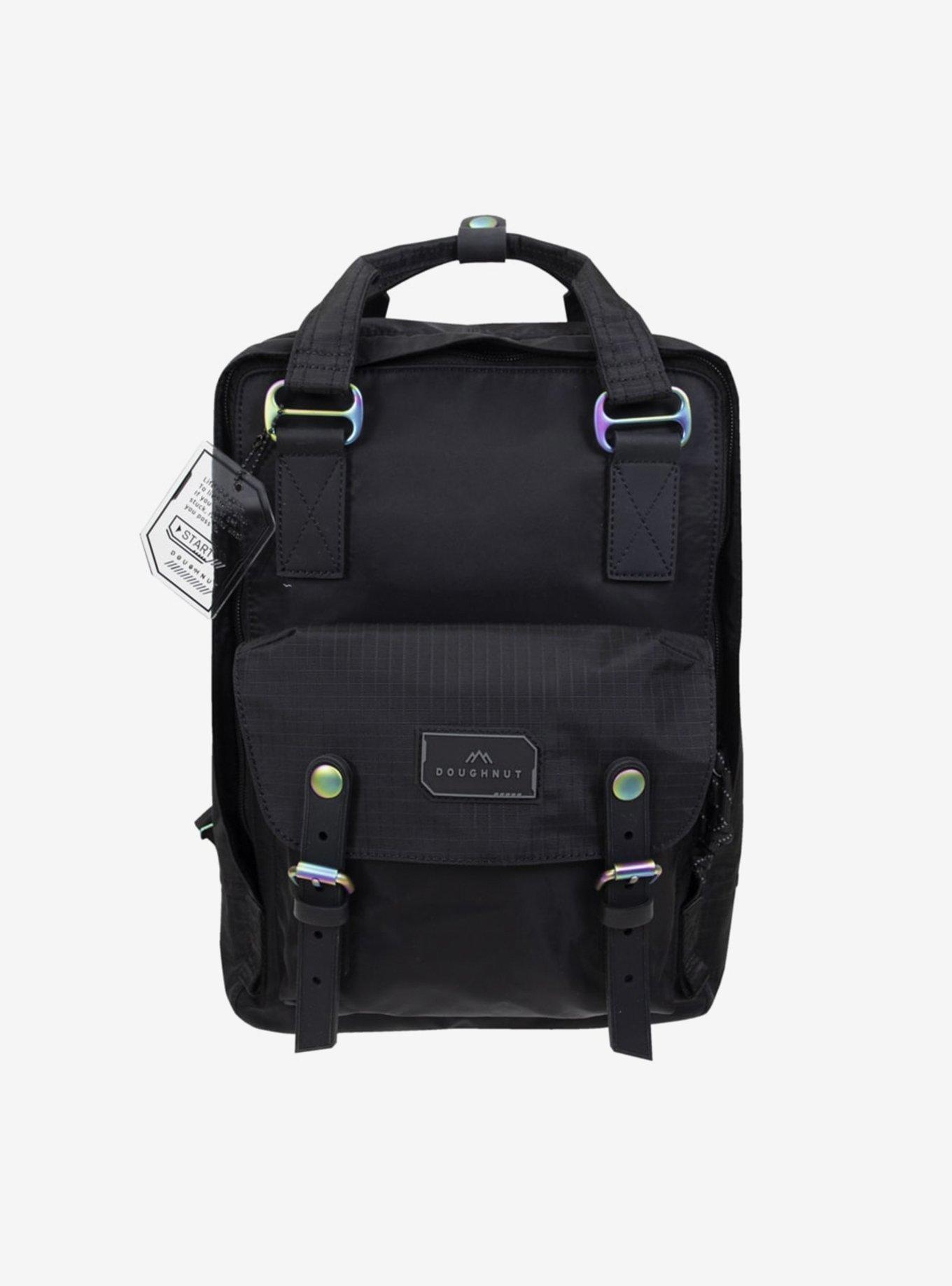 Doughnut macaroon sale backpack all black