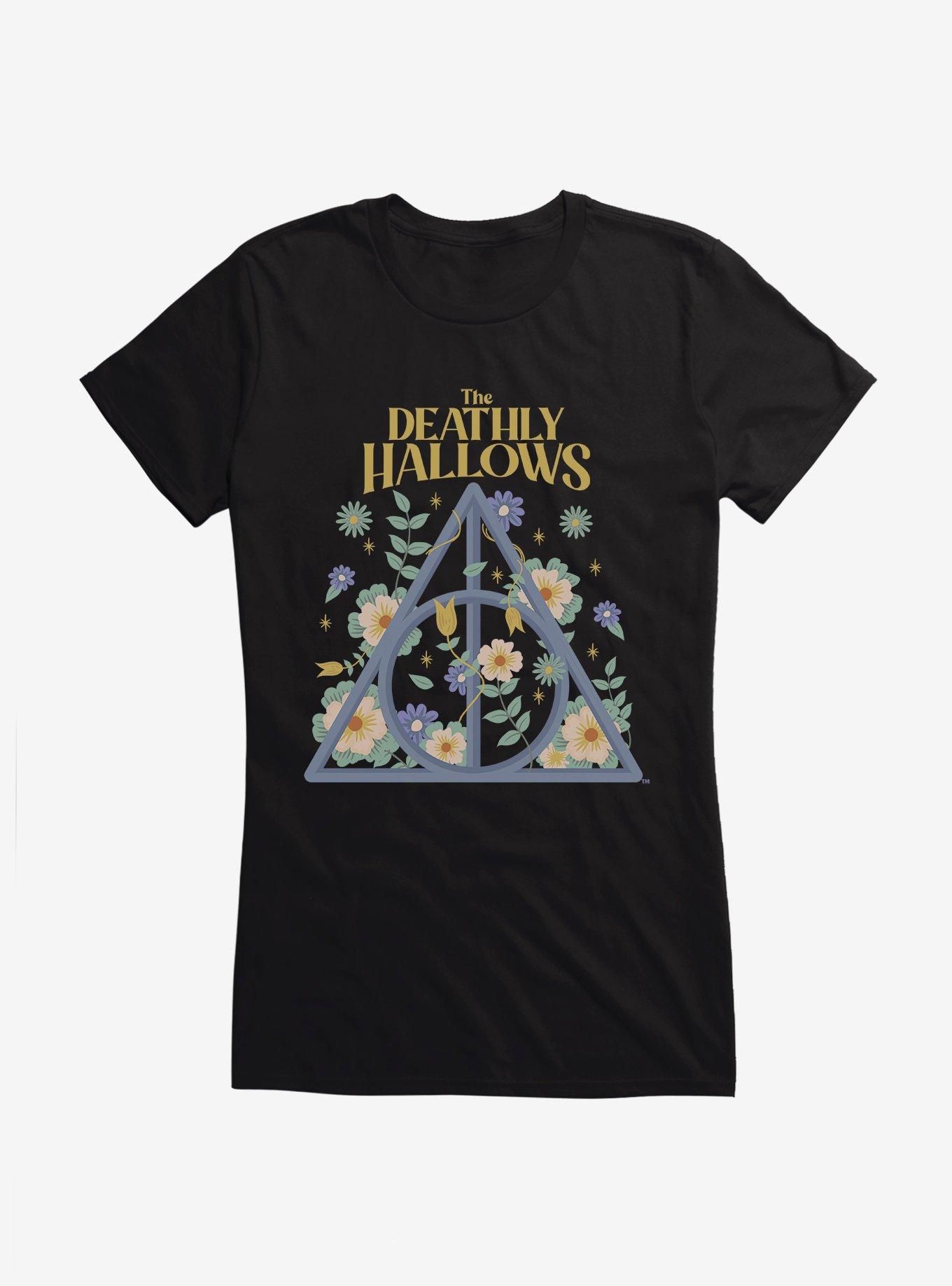 Harry Potter The Deathly Hallows Flowers Girls T-Shirt, , hi-res