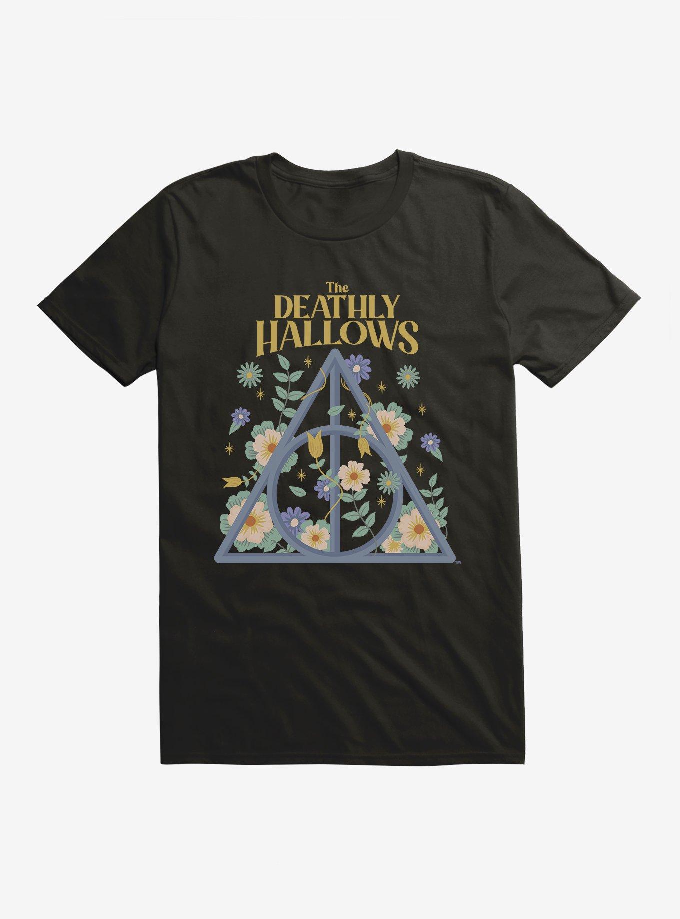Harry Potter The Deathly Hallows Flowers T-Shirt
