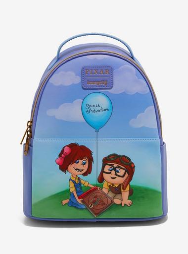 carl and ellie mini backpack Pixar Up Mailbox Paint tone hardware Disney UP Movie Mini Backpack