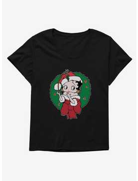 Betty Boop Mistletoe Womens T-Shirt Plus Size, , hi-res