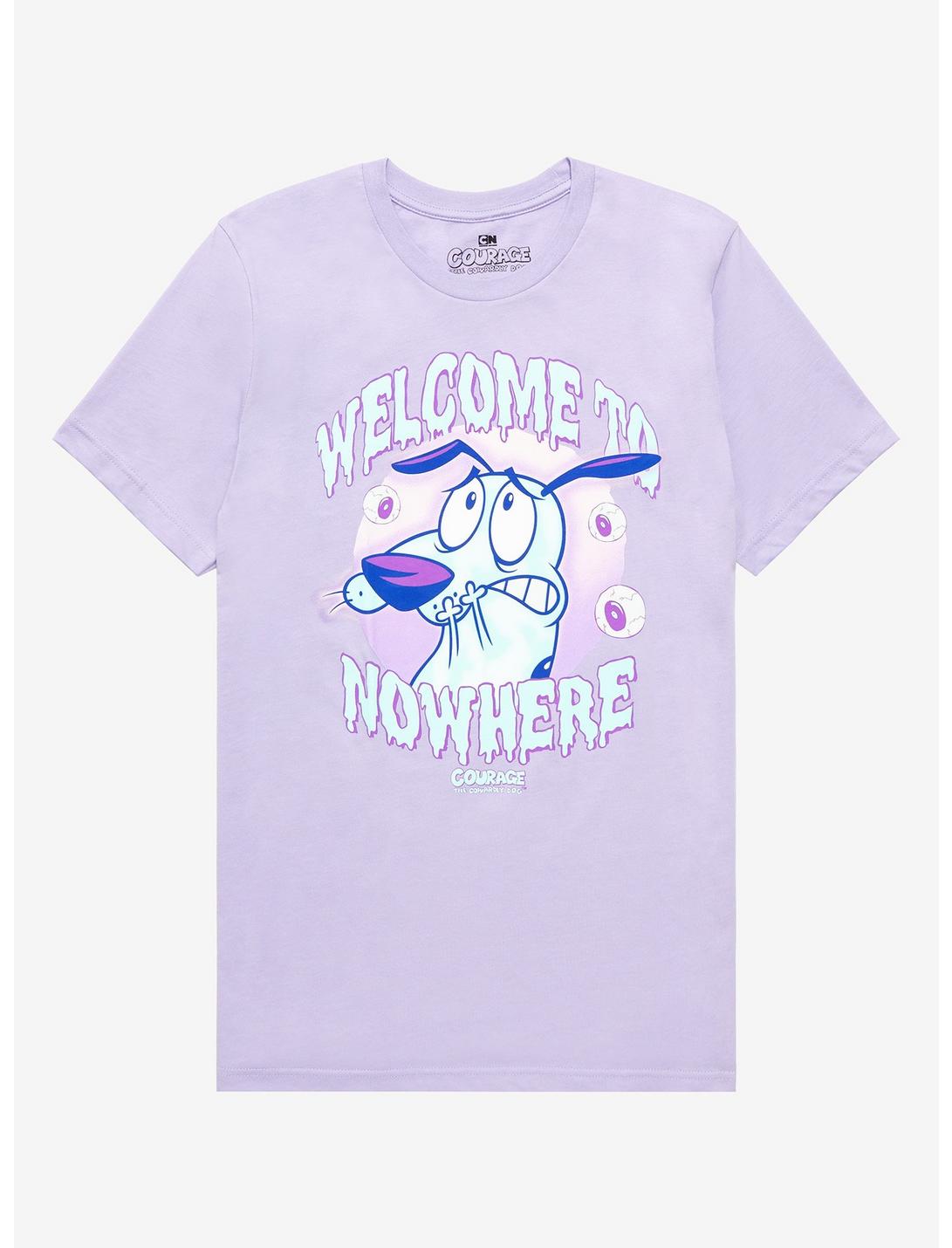 Courage the Cowardly Dog Welcome to Nowhere T-Shirt - BoxLunch Exclusive, LILAC, hi-res