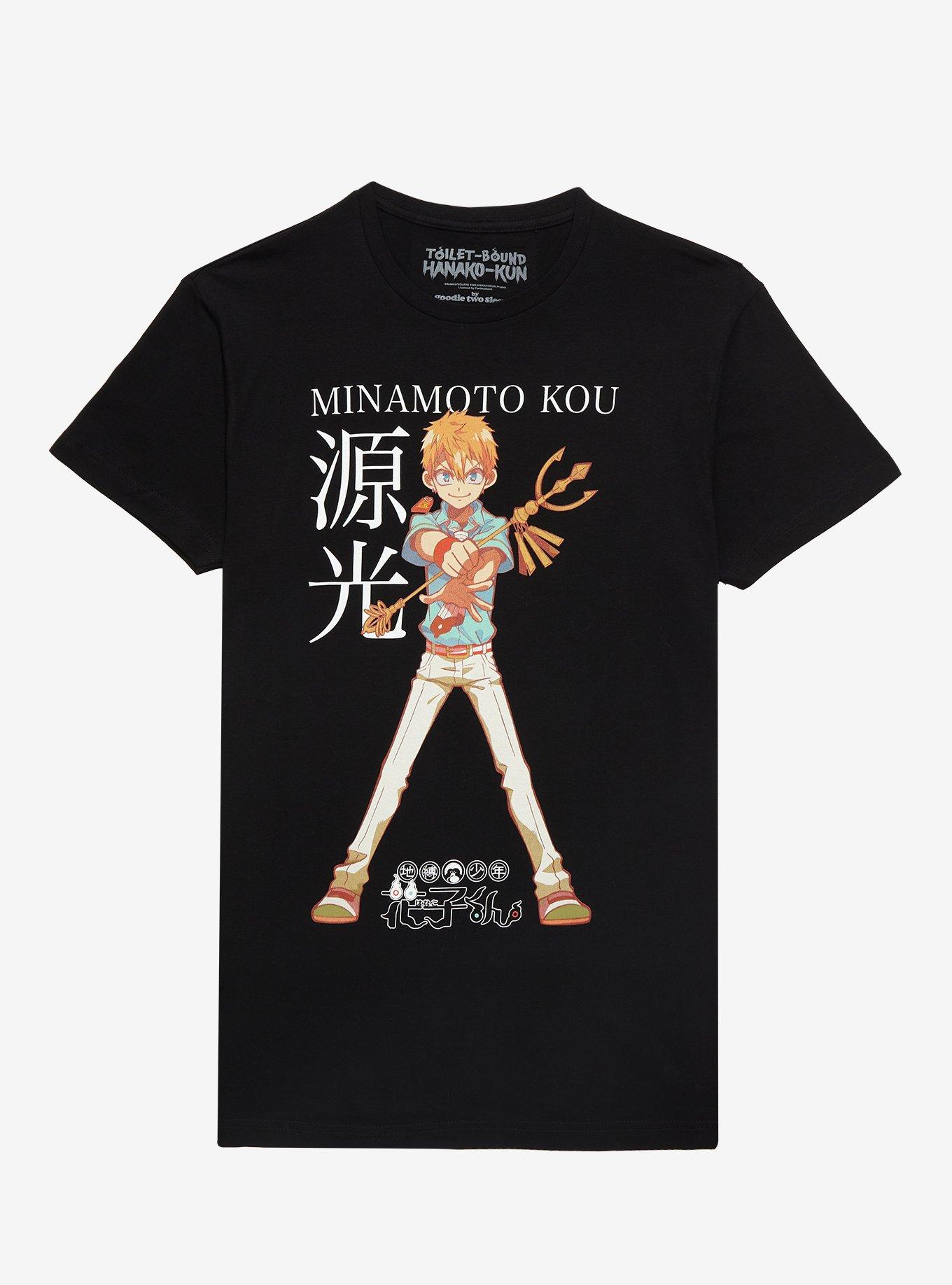 Toilet-bound Hanako-kun Minamoto Kou Portrait T-Shirt - BoxLunch Exclusive, BLACK, hi-res