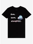 Sprout The Frog Live Love Slaughter Girls T-Shirt By Rainylune, MULTI, hi-res