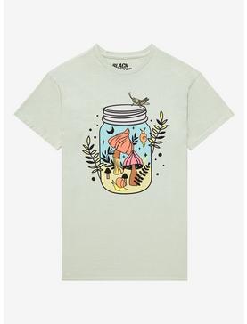 Mushroom Terrarium Jar Boyfriend Fit Girls T-Shirt, , hi-res