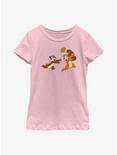 Disney Chip 'N' Dale Acorn Run Youth Girls T-Shirt, PINK, hi-res