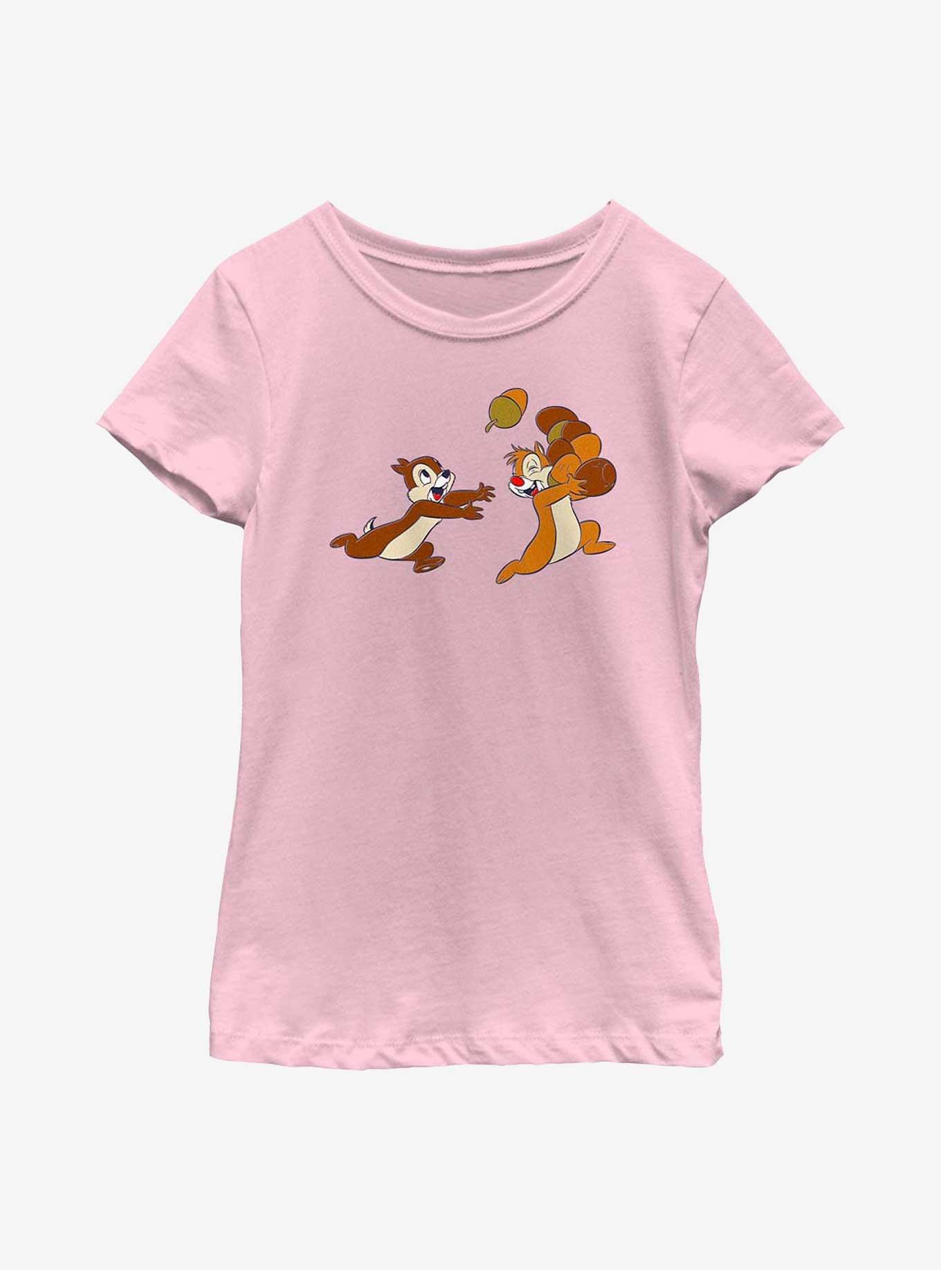 Disney Chip 'N' Dale Acorn Run Youth Girls T-Shirt, PINK, hi-res