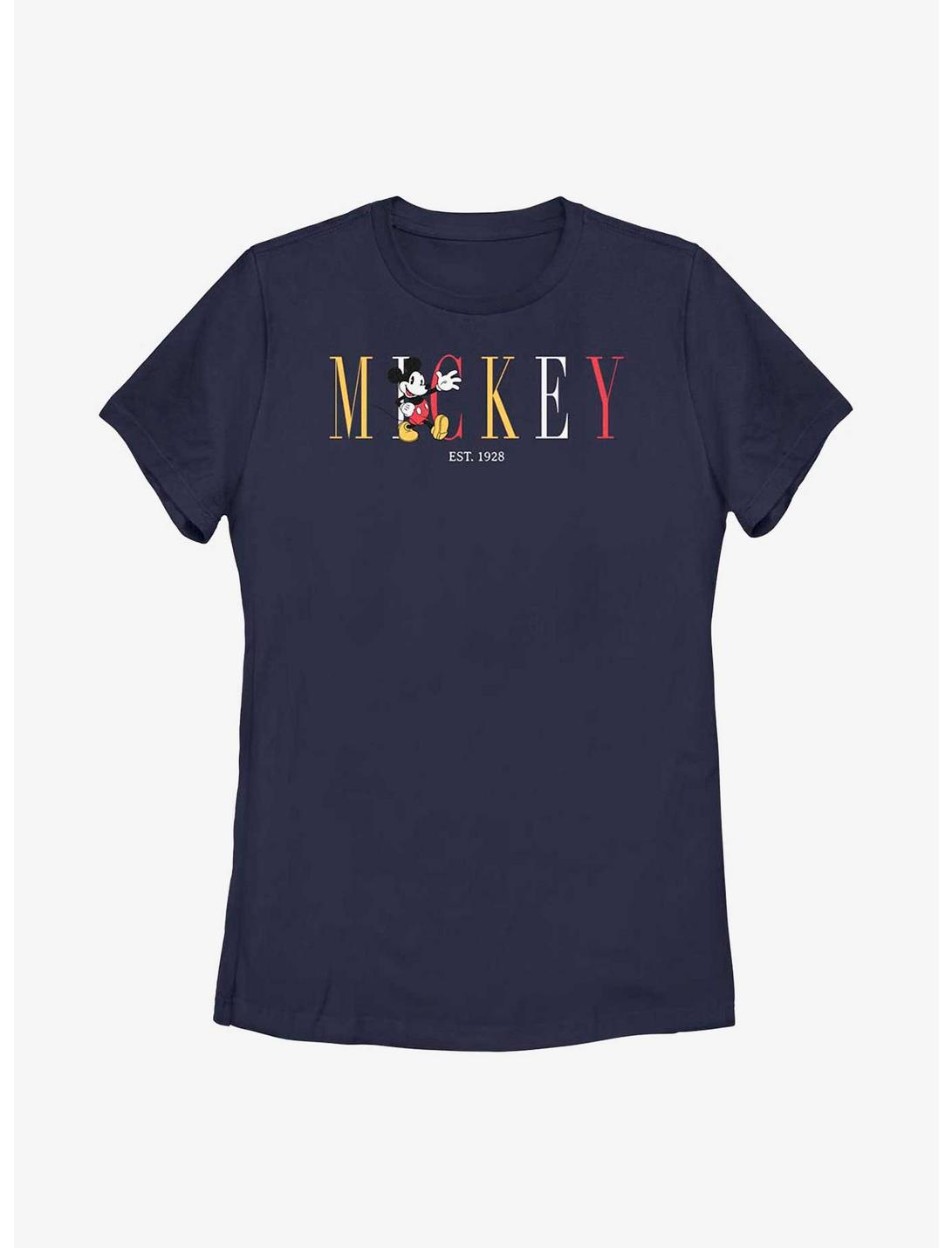 Disney Mickey Mouse Fashion Womens T-Shirt, NAVY, hi-res