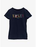 Disney Mickey Mouse Fashion Youth Girls T-Shirt, NAVY, hi-res