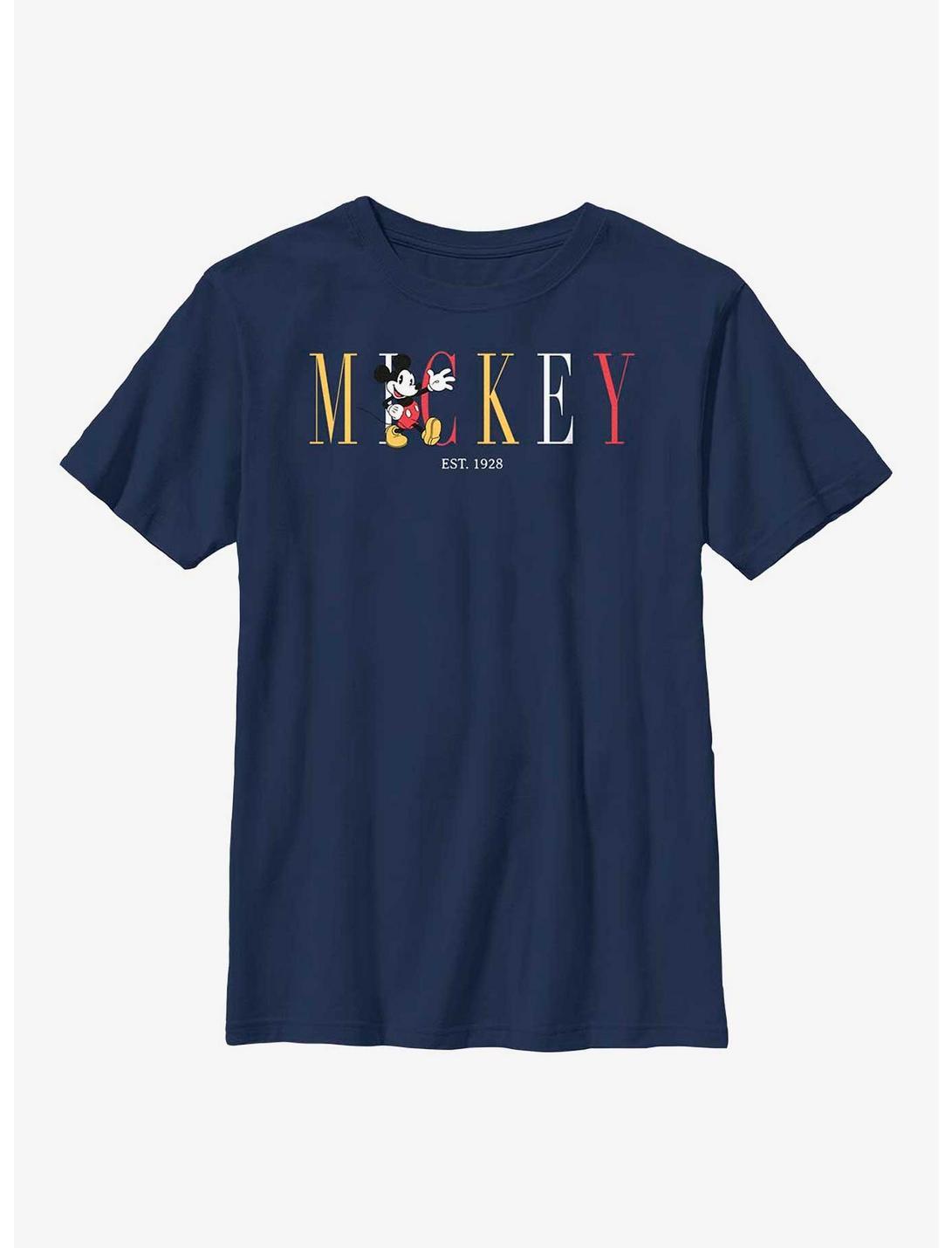Disney Mickey Mouse Fashion Youth T-Shirt, NAVY, hi-res