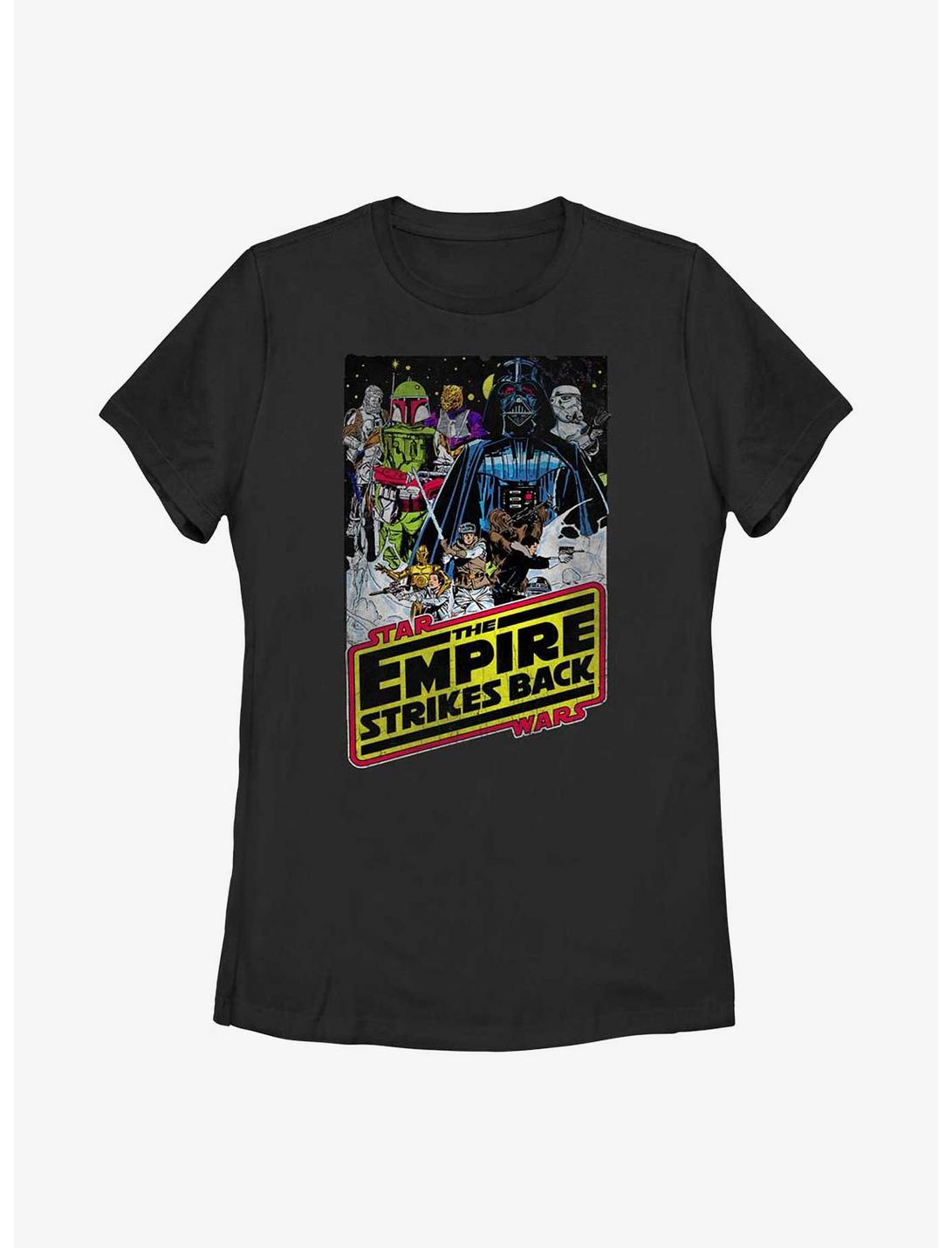 Star Wars: Episode V The Empire Strikes Back Poster Womens T-Shirt, BLACK, hi-res
