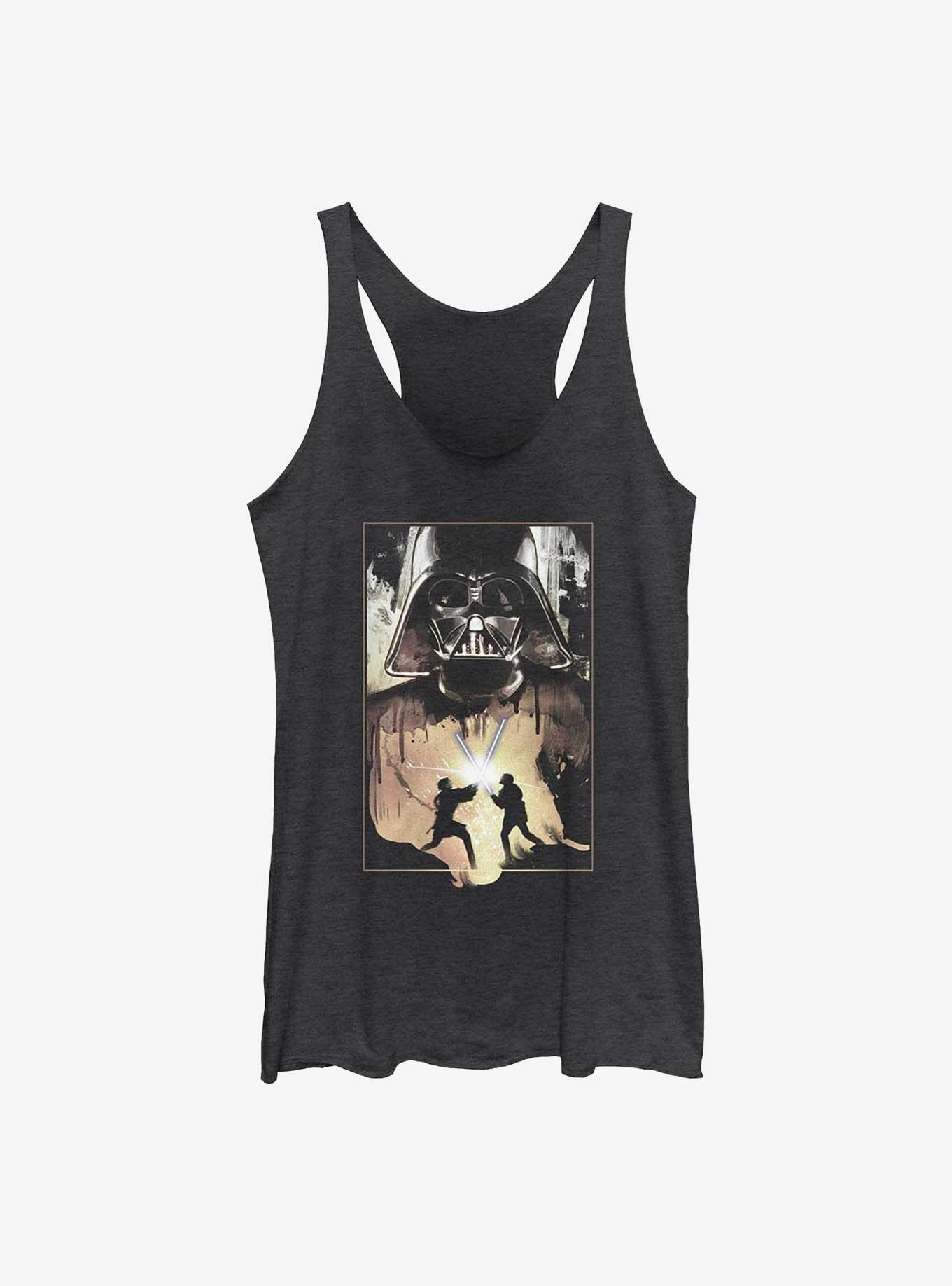 Star Wars Darth Vader Lightsaber Battle Womens Tank Top, , hi-res