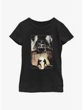 Star Wars Darth Vader Lightsaber Battle Youth Girls T-Shirt, BLACK, hi-res