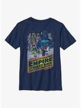 Star Wars: Episode V The Empire Strikes Back Poster Youth T-Shirt, NAVY, hi-res