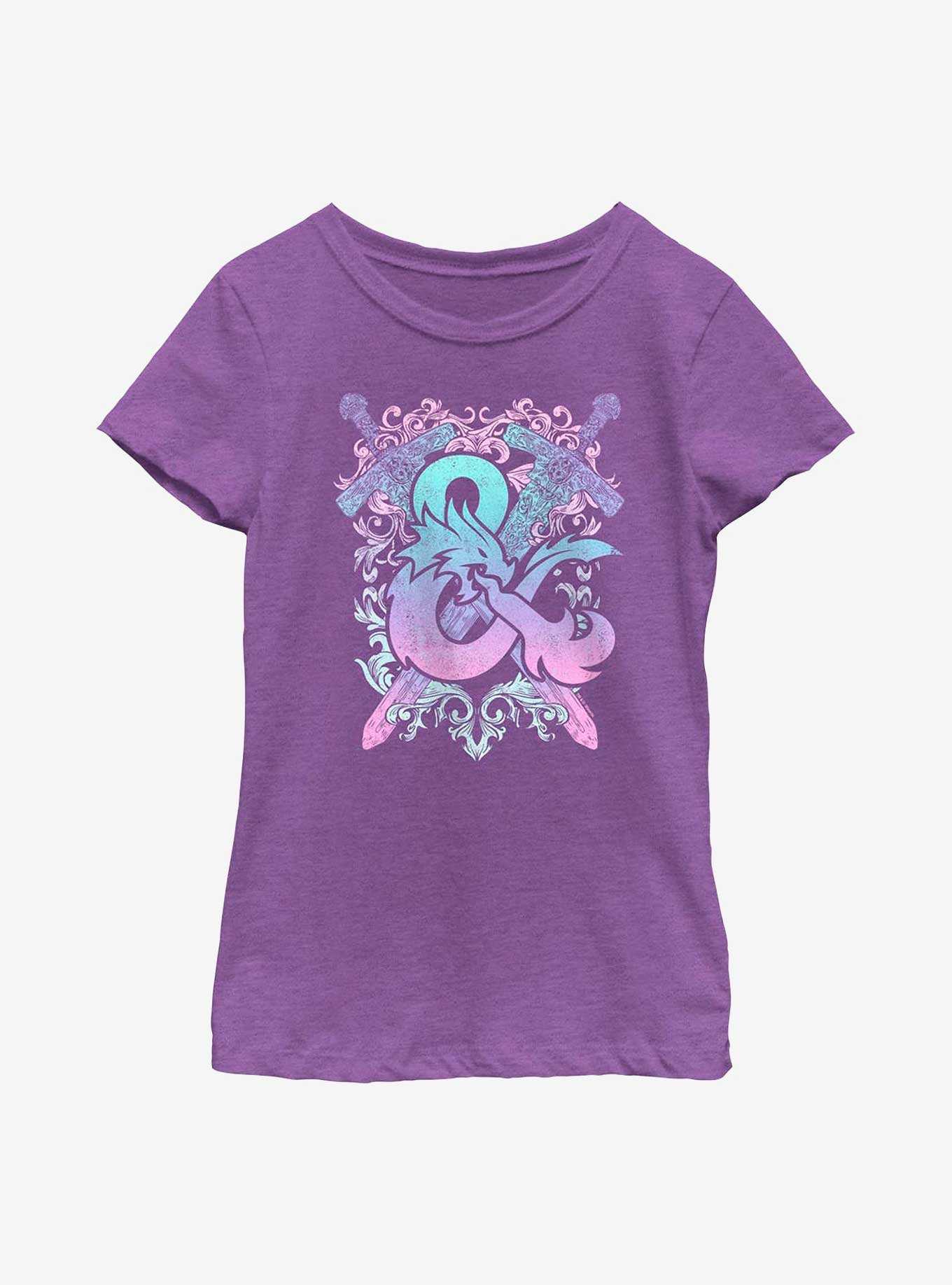 Dungeons & Dragons Pastel Ampersand Youth Girls T-Shirt, , hi-res