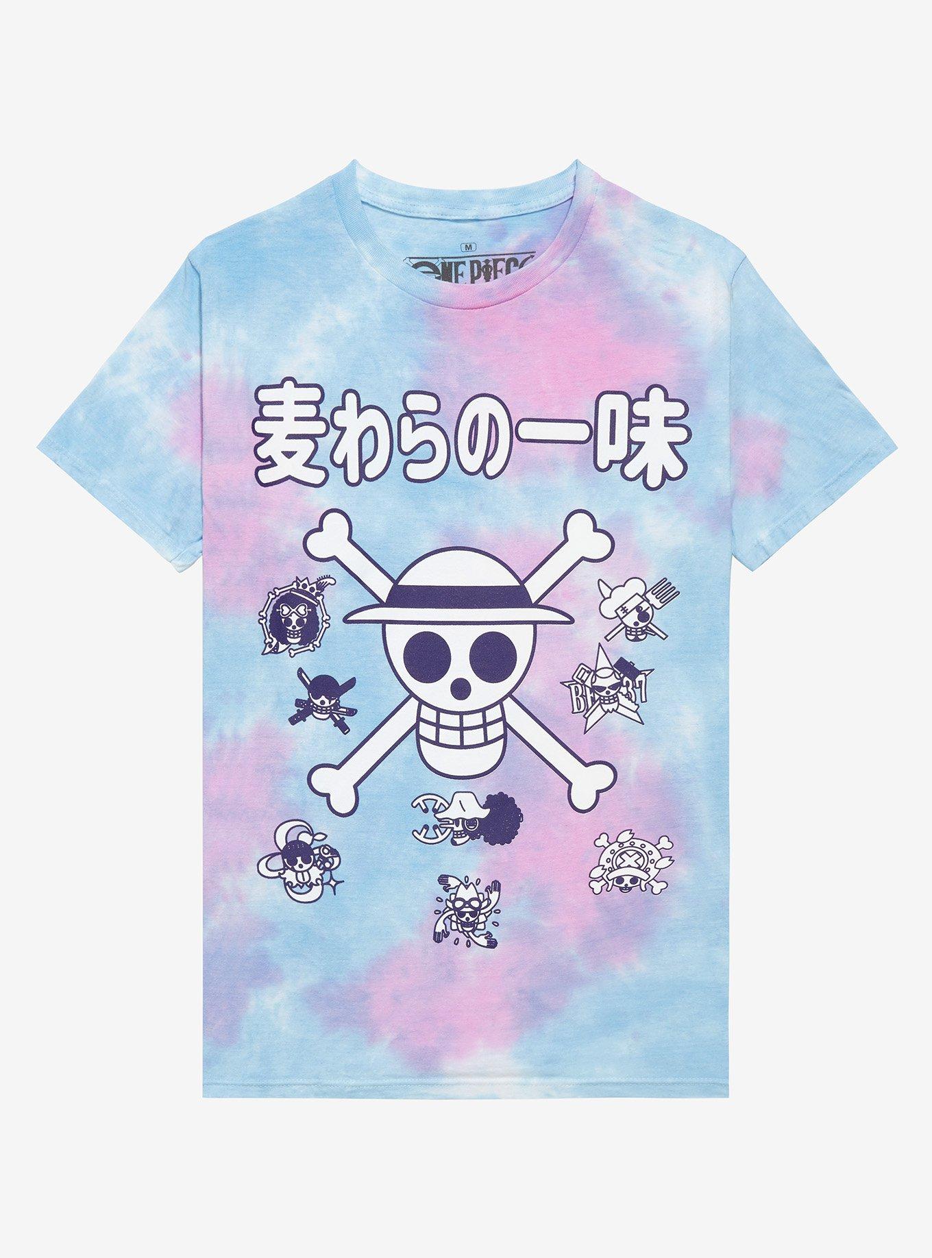 One Piece Jolly Rogers Tie-Dye Boyfriend Fit Girls T-Shirt, MULTI, hi-res
