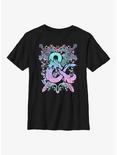 Dungeons & Dragons Pastel Ampersand Youth T-Shirt, BLACK, hi-res