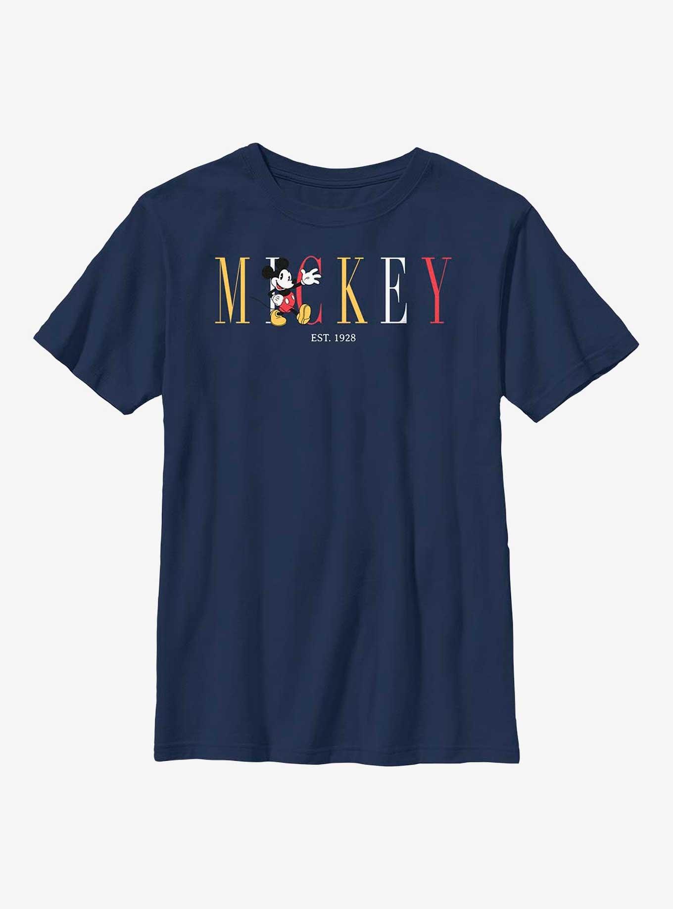 Disney Mickey Mouse Fashion Youth T-Shirt, NAVY, hi-res