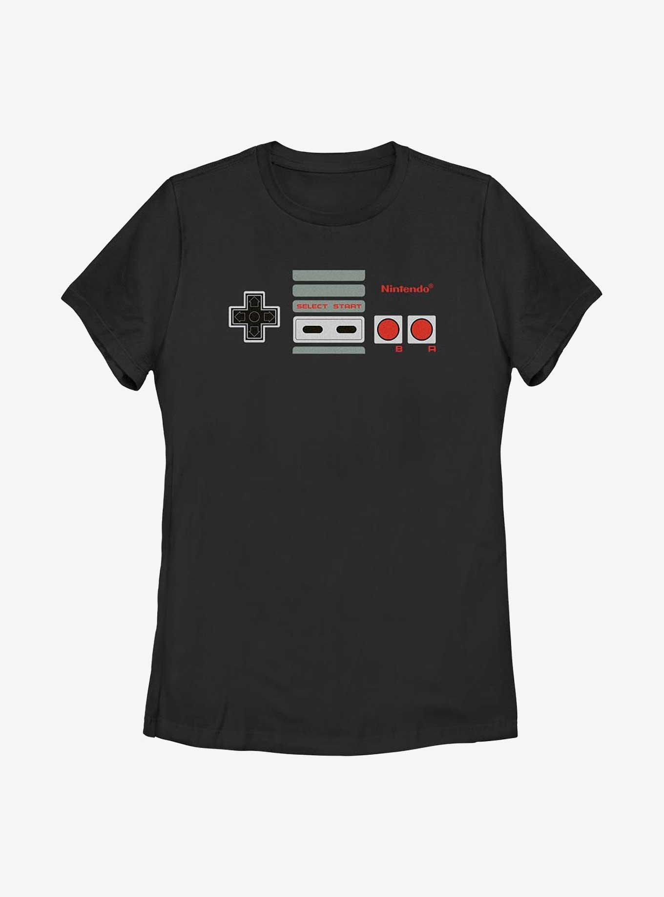 Nintendo NES Controller Womens T-Shirt, BLACK, hi-res