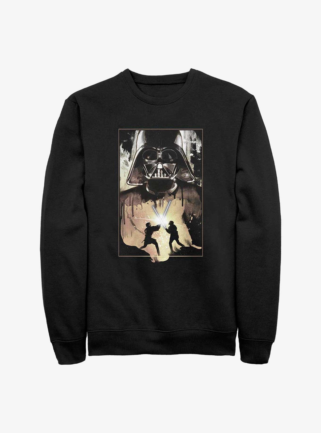 Star Wars Darth Vader Lightsaber Battle Sweatshirt, BLACK, hi-res