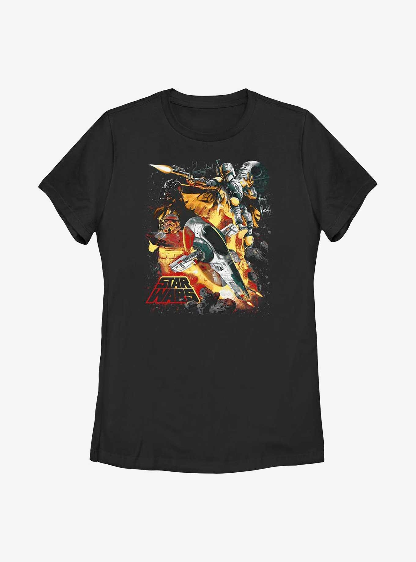 Star Wars Bounty Hunter Womens T-Shirt, BLACK, hi-res