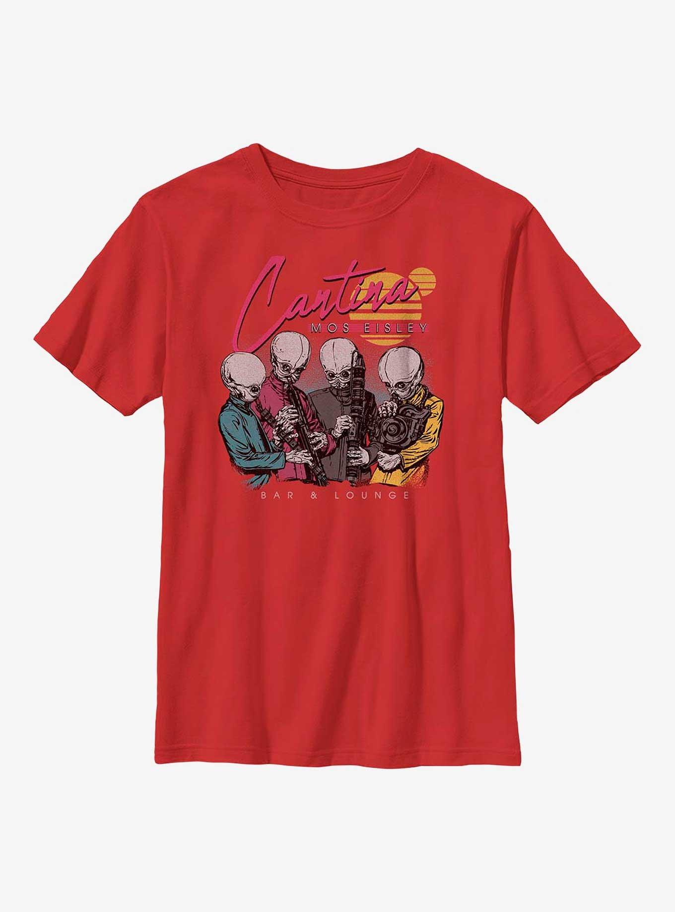 Star Wars Cantina Mos Eisley Youth T-Shirt, RED, hi-res