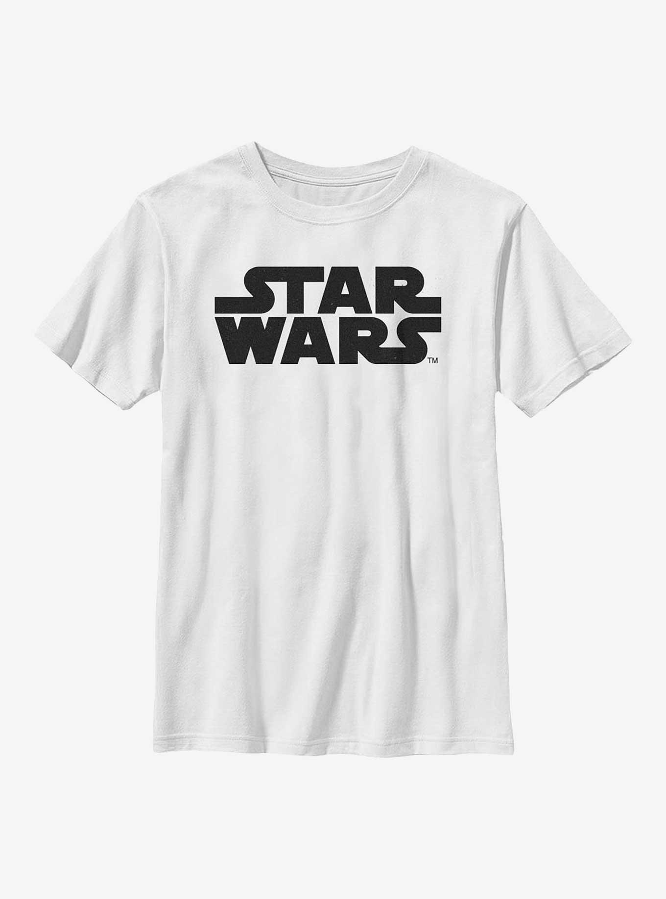Star Wars Simple Logo Youth T-Shirt, WHITE, hi-res