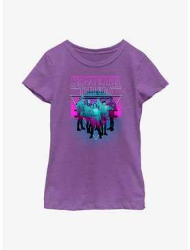 Stranger Things Neon Color Group Youth Girls T-Shirt, , hi-res