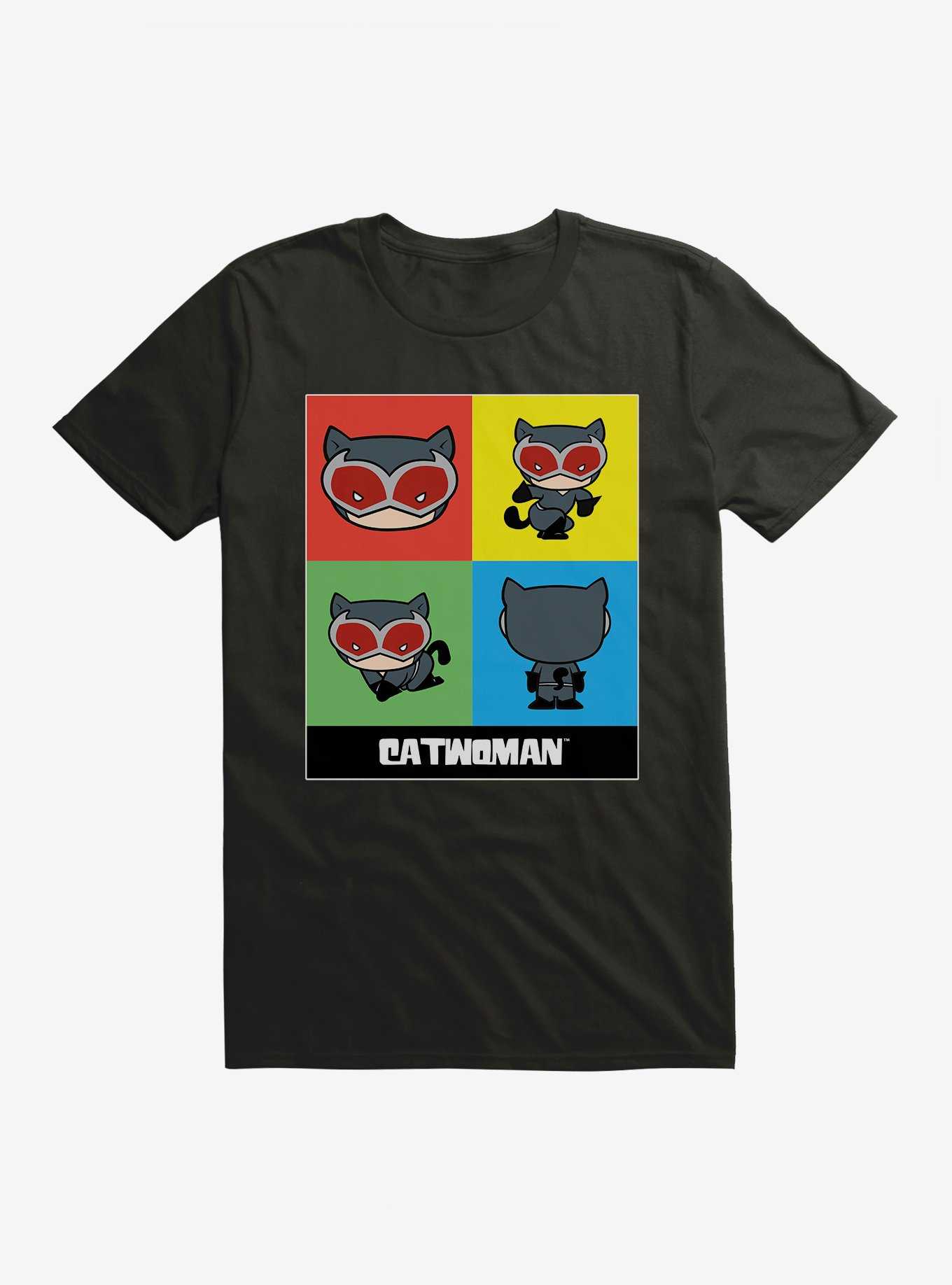 DC Comics Batman Chibi Catwoman Squares T-Shirt, , hi-res