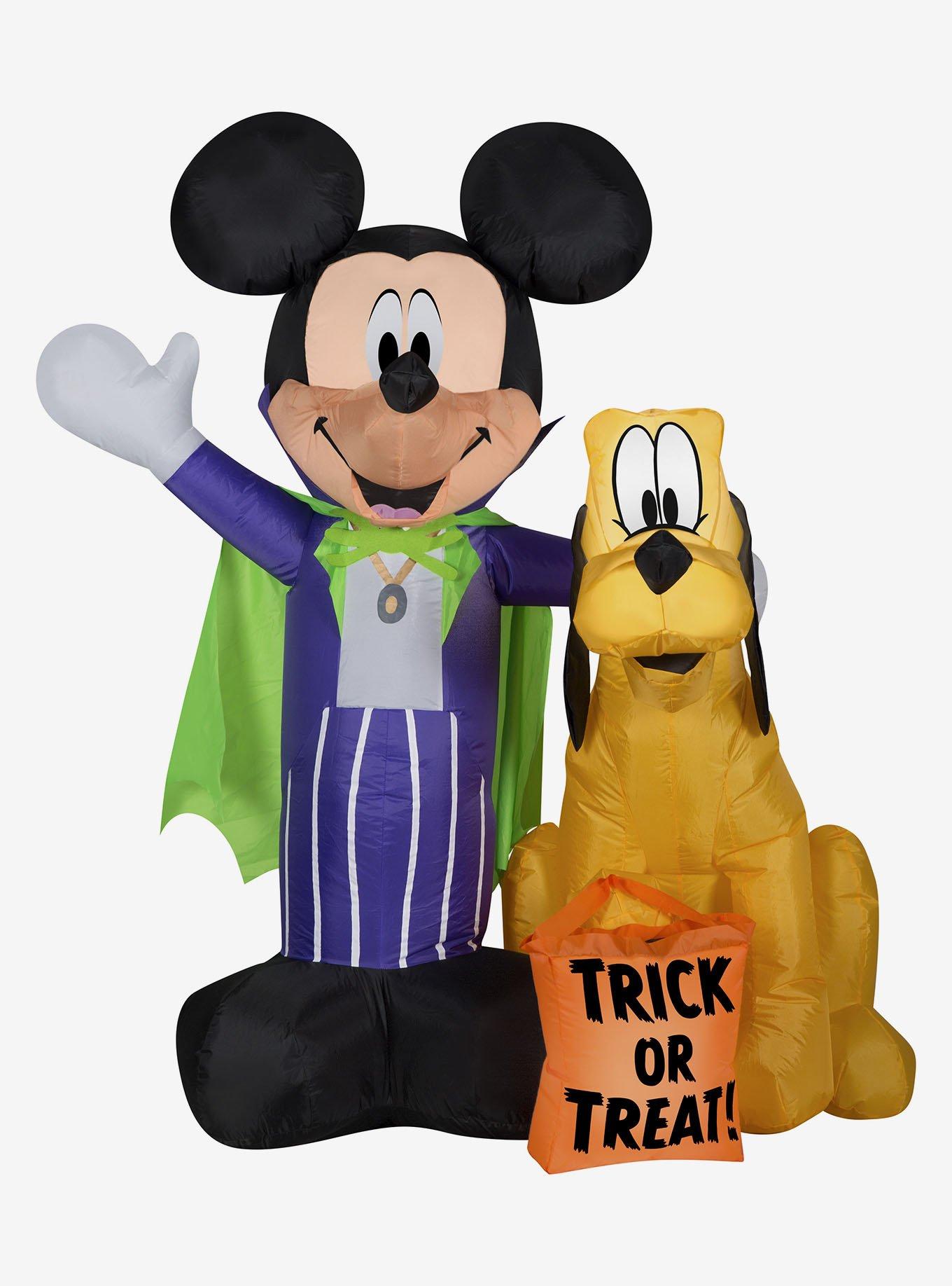 Disney Mickey Mouse And Pluto With Treat Sack Scene Airblown, , hi-res