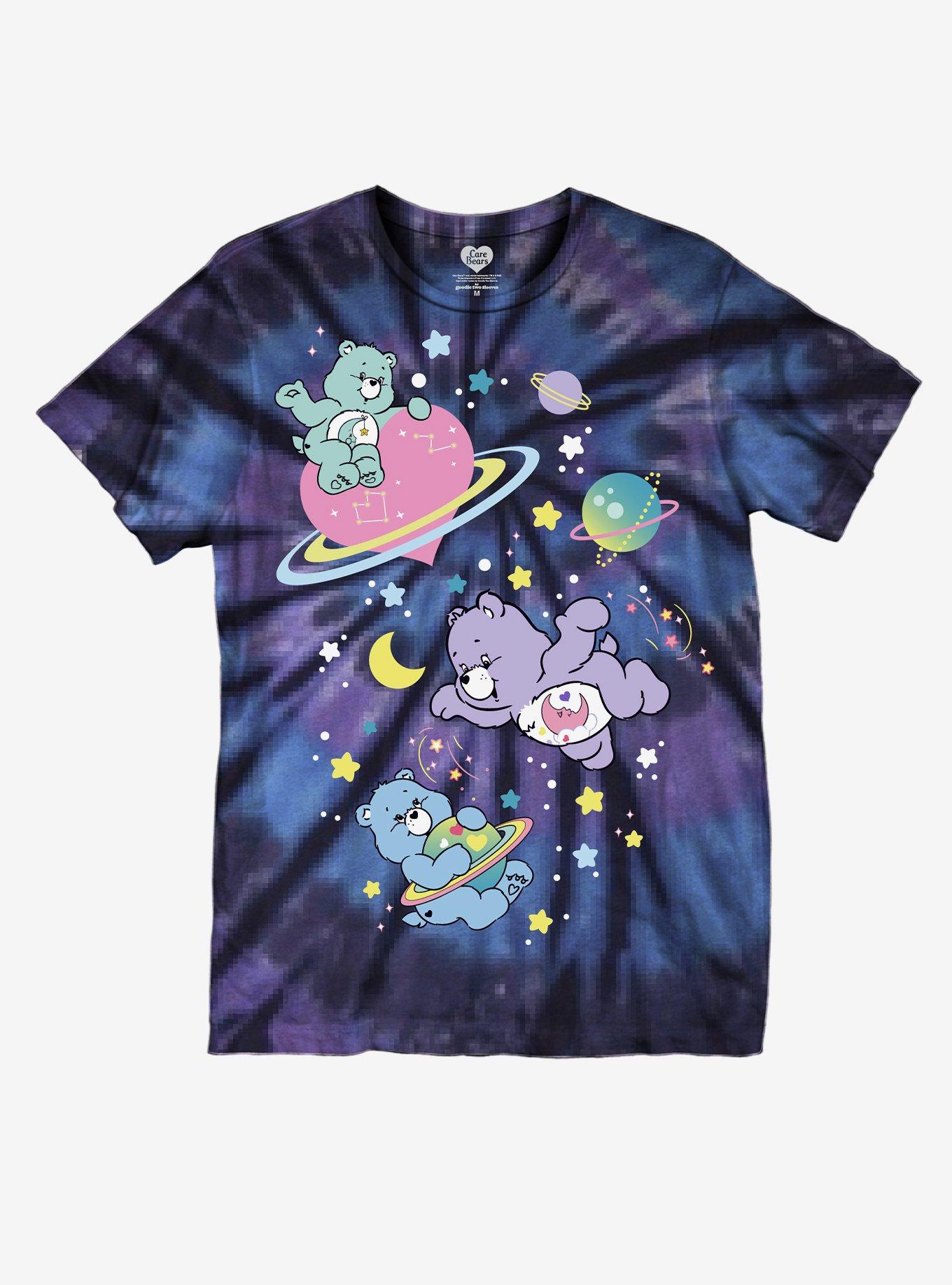 Care Bears Space Planet Tie-Dye Boyfriend Fit Girls T-Shirt