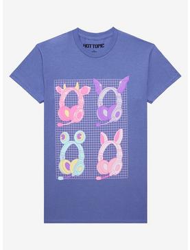 Animal Gamer Headphones Grid Boyfriend Fit Girls T-Shirt, , hi-res