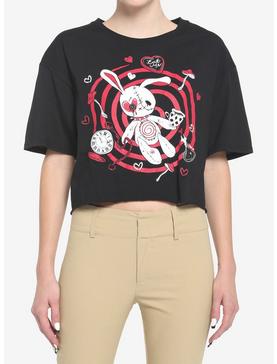 Tea Time Bunny Girls Crop T-Shirt, , hi-res