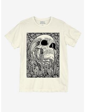 Skull Flowers Boyfriend Fit Girls T-Shirt, , hi-res