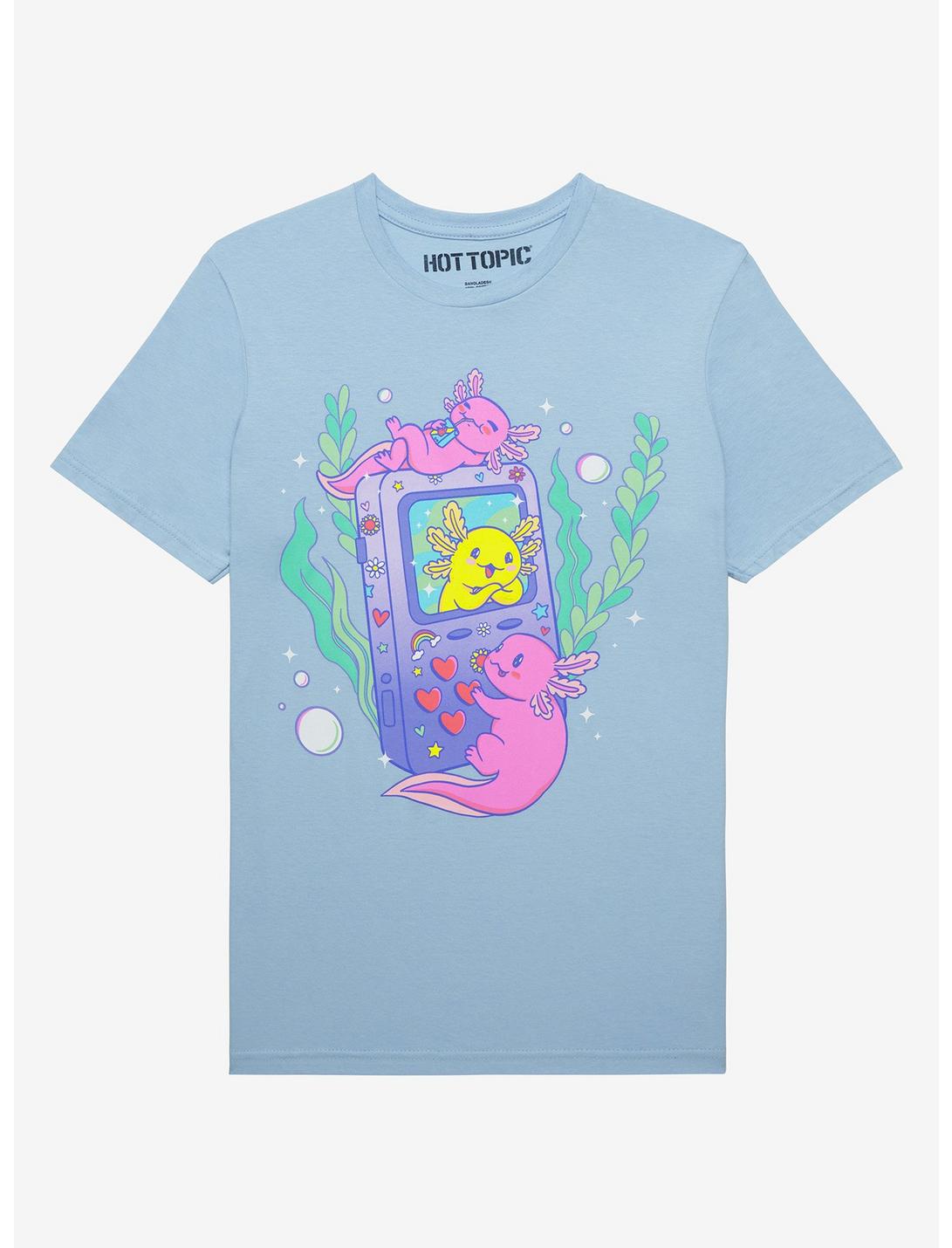 Axolotl Underwater Game Boyfriend Fit Girls T-Shirt, MULTI, hi-res
