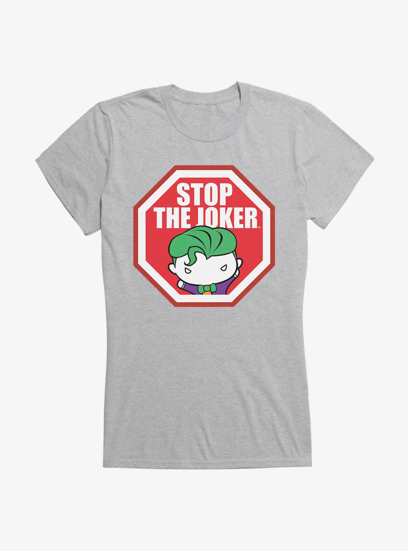 DC Comics Batman Chibi Stop The Joker Girls T-Shirt, , hi-res