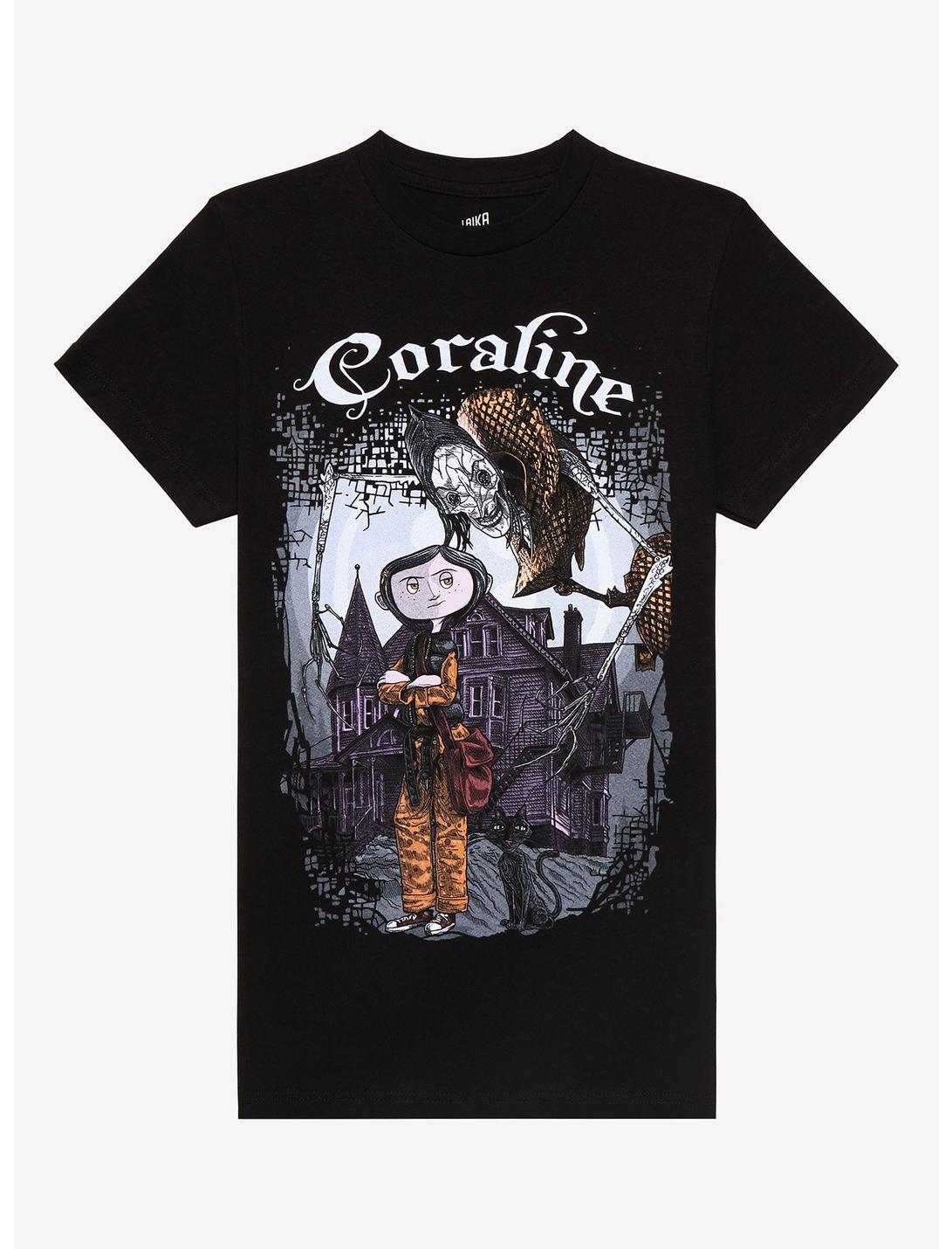 Coraline Beldam Boyfriend Fit Girls T-Shirt, MULTI, hi-res