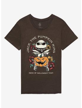 Plus Size The Nightmare Before Christmas Jack Floral Girls T-Shirt Plus Size, , hi-res