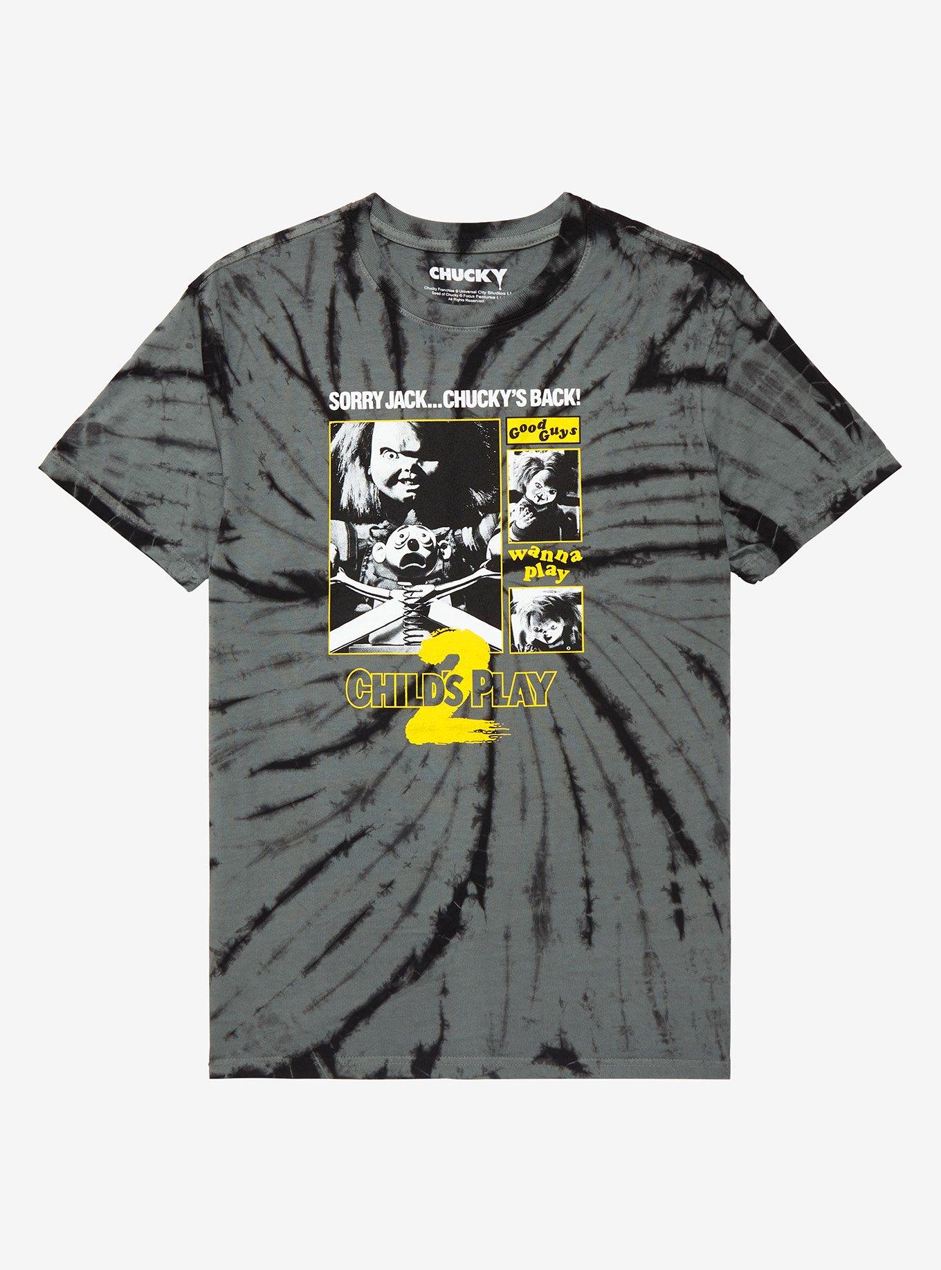 Child's Play 2 Chucky Tie-Dye Boyfriend Fit Girls T-Shirt, MULTI, hi-res