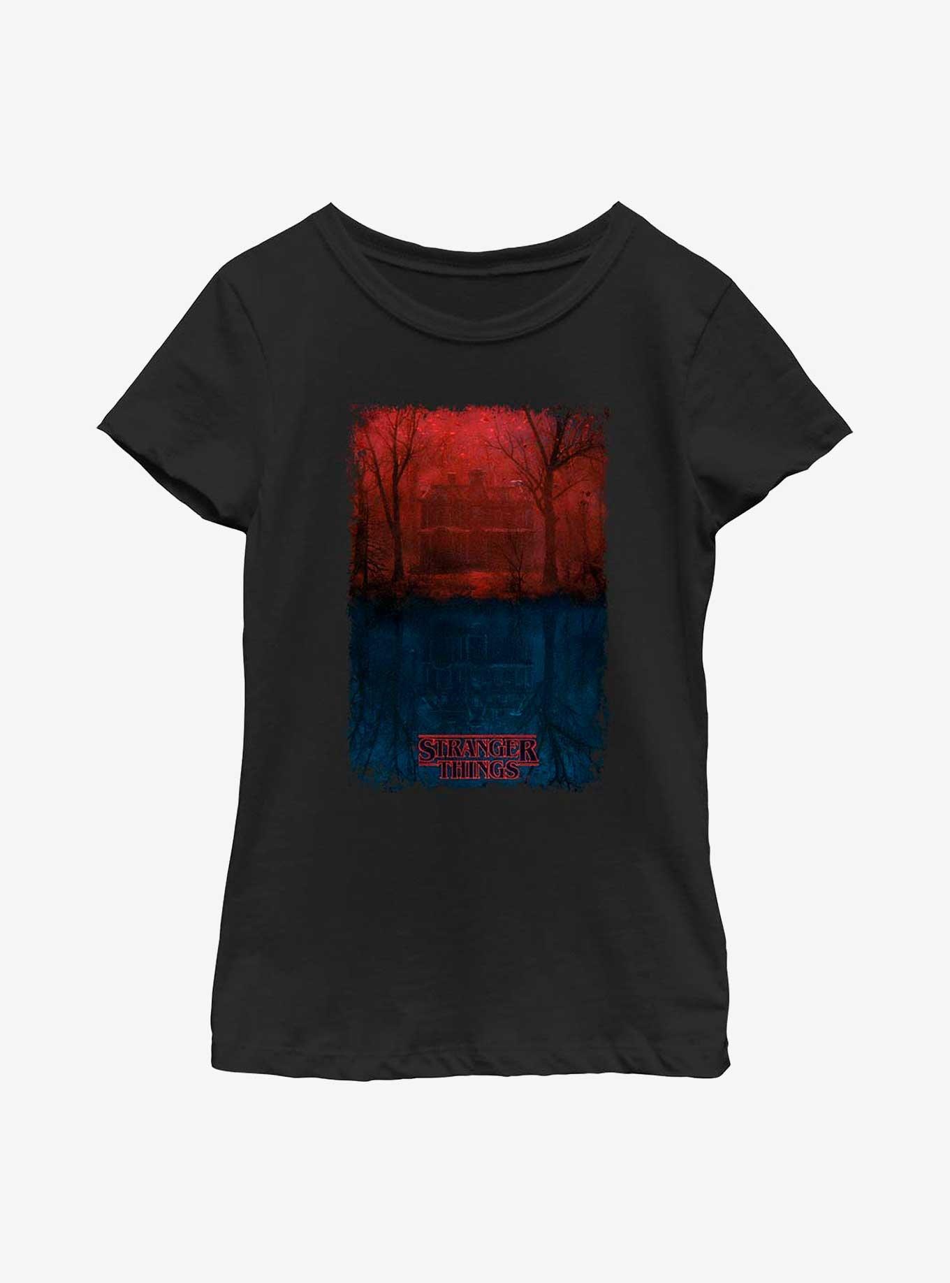 Stranger Things Creel House Upside Down Youth Girls T-Shirt, , hi-res