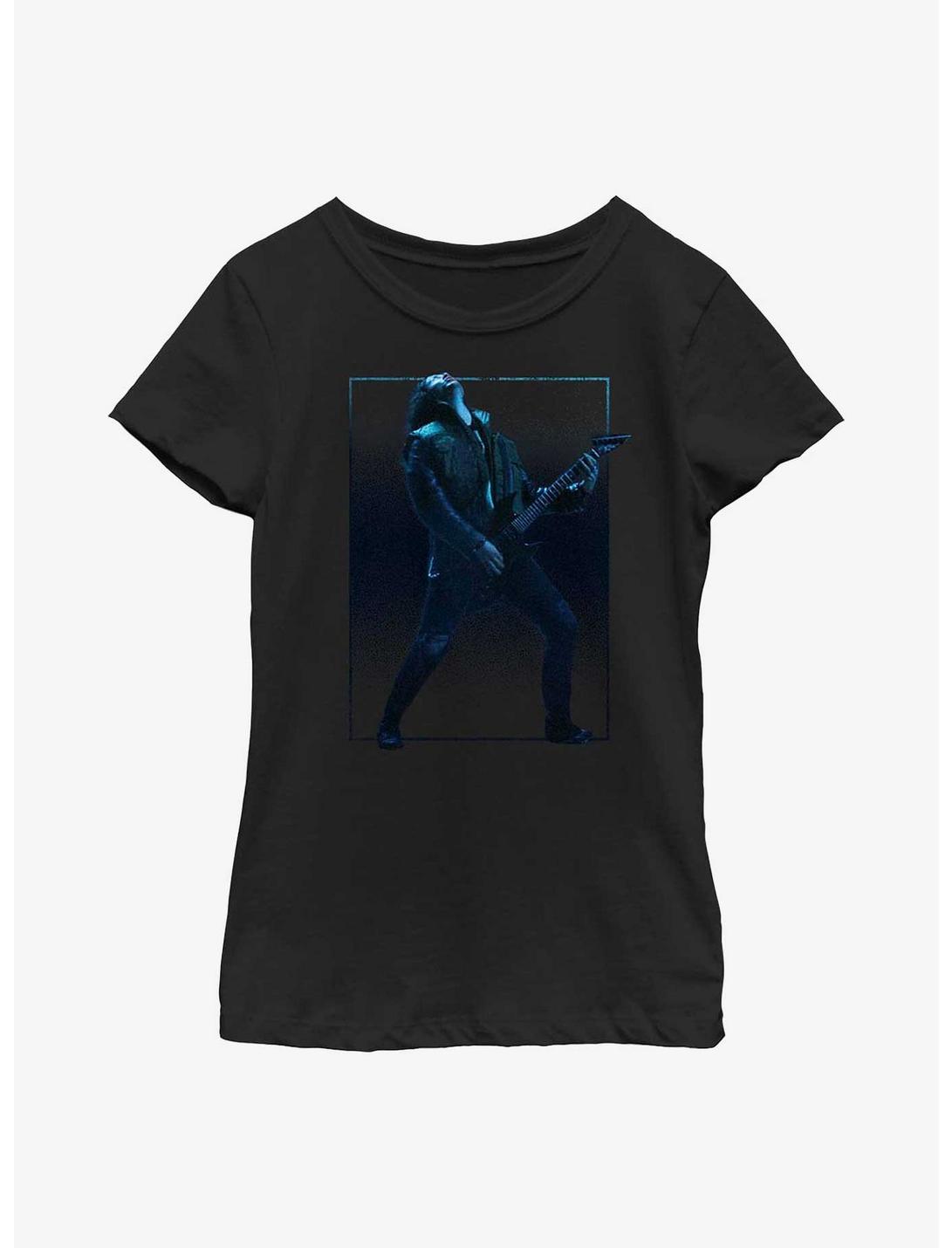 Stranger Things Eddie Guitar Solo Youth Girls T-Shirt, BLACK, hi-res