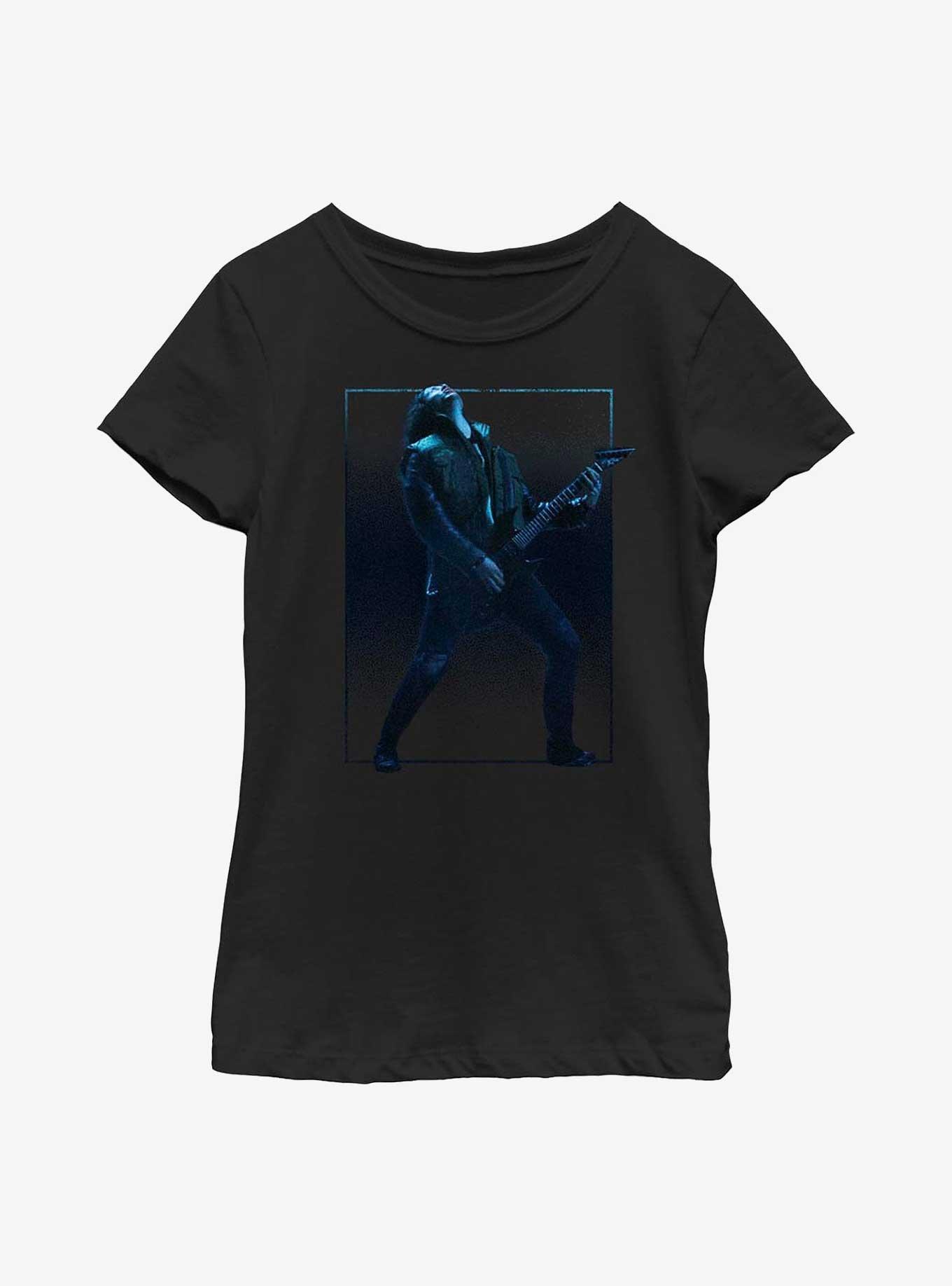 Stranger Things Eddie Guitar Solo Youth Girls T-Shirt, , hi-res