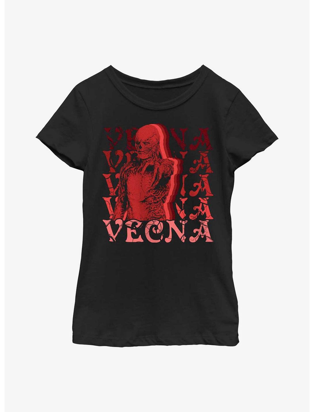Stranger Things Vecna Stack Youth Girls T-Shirt, BLACK, hi-res