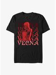 Stranger Things Vecna Stack T-Shirt, BLACK, hi-res