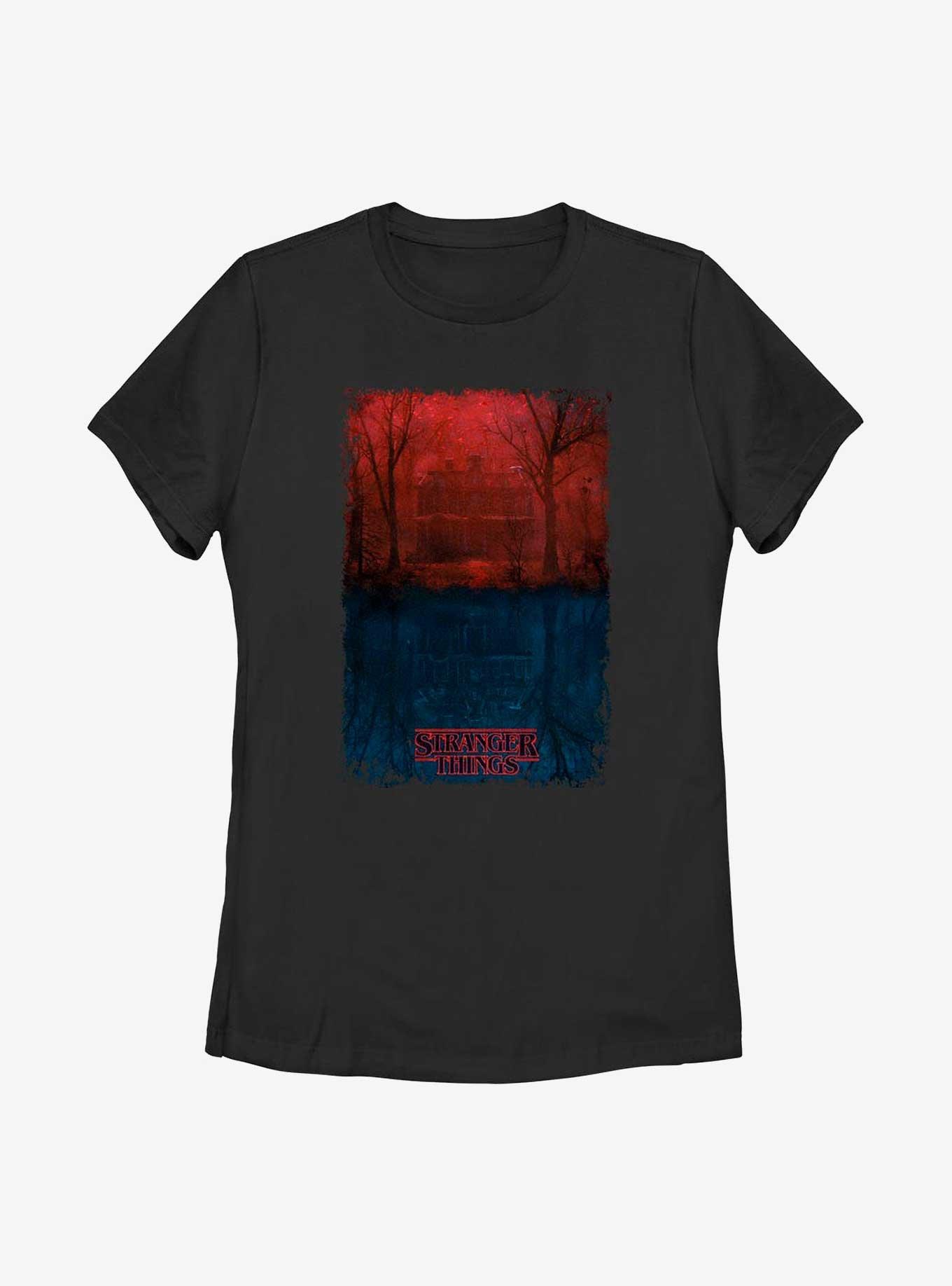 Stranger Things Creel House Upside Down Womens T-Shirt, , hi-res