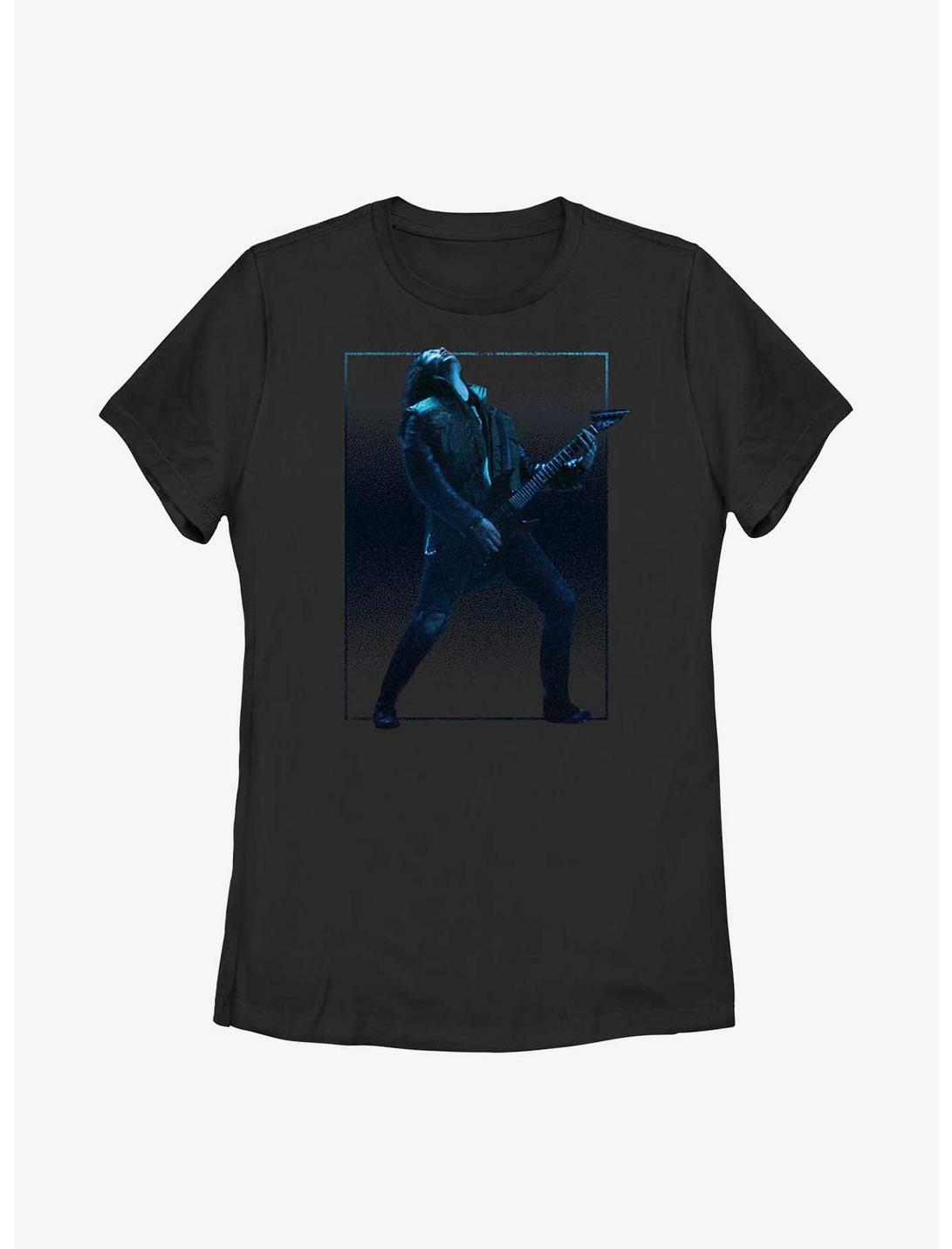 Stranger Things Eddie Guitar Solo Womens T-Shirt, BLACK, hi-res