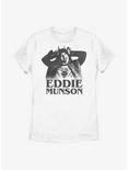 Stranger Things Eddie Munson Horns Womens T-Shirt, WHITE, hi-res
